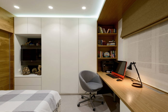 Schlafzimmer-Arbeitszimmer