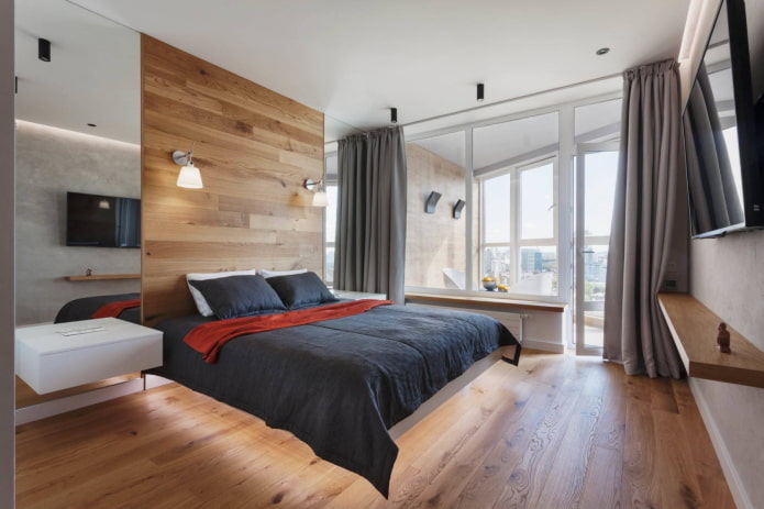 Schlafzimmer mit Balkon
