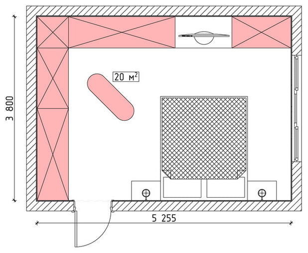 Raumplan 20 Meter