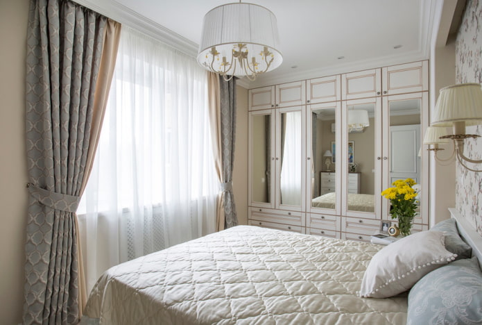Schlafzimmer 9 Quadrate im klassischen Stil