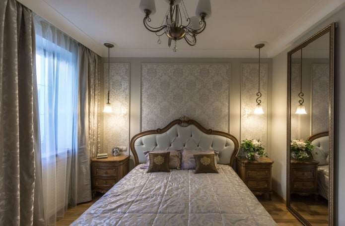 Schlafzimmer 9 Quadrate im klassischen Stil