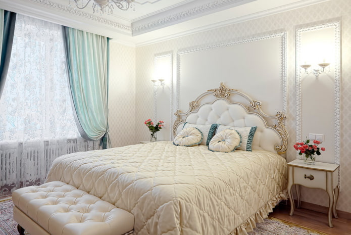 Schlafzimmer 9 Quadrate im klassischen Stil
