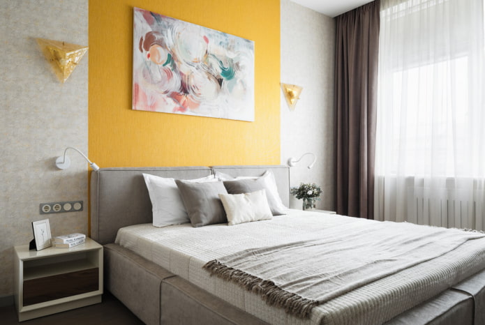 Schlafzimmer 9 Quadrate im modernen Stil
