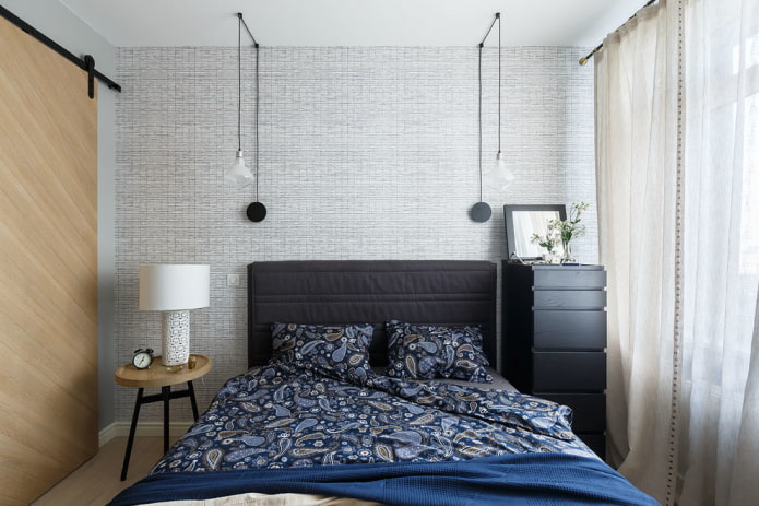 9 Quadratmeter großes Schlafzimmer im modernen Stil