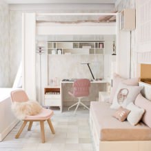 Schlafzimmerdesign für ein Mädchen: Foto, Designmerkmale-2