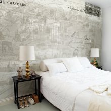 Schlafzimmerdesign mit grauer Tapete: 70 beste Fotos im Innenraum-0