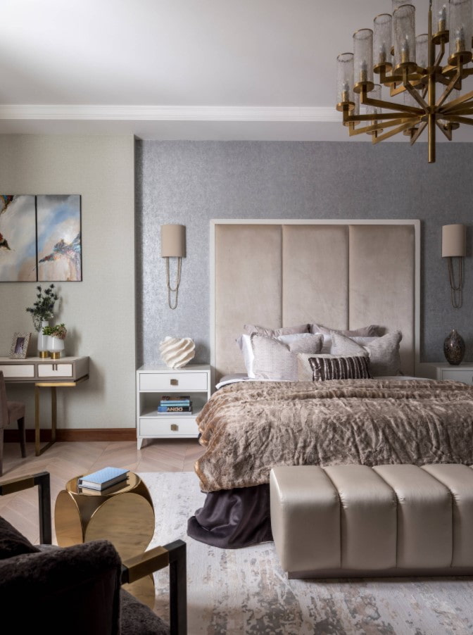 Neoklassisches Schlafzimmer