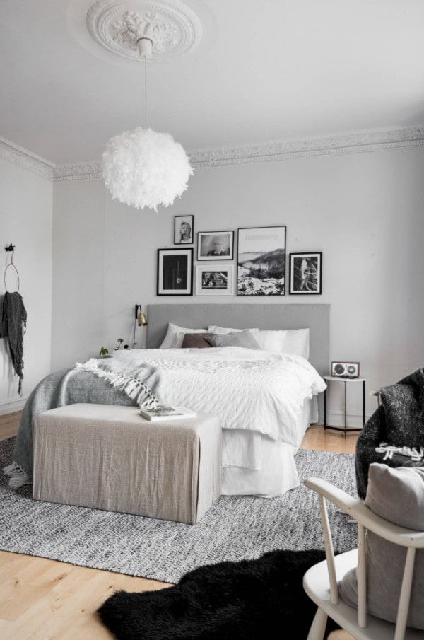 Schlafzimmer im skandinavischen Stil