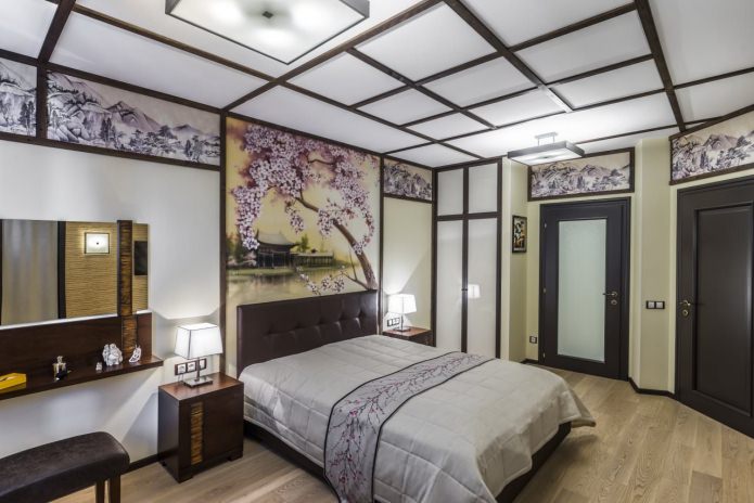 Wandmalerei im Schlafzimmer (Sakura)