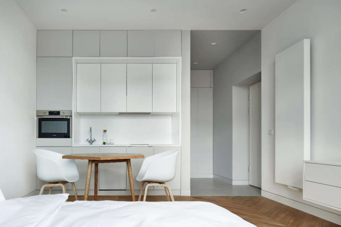 Minimalismus in einem Studio-Apartment