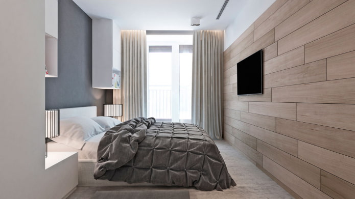 Schlafzimmer in einer Dreizimmerwohnung