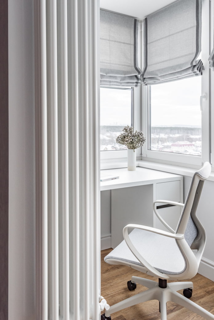 Büro auf dem Balkon