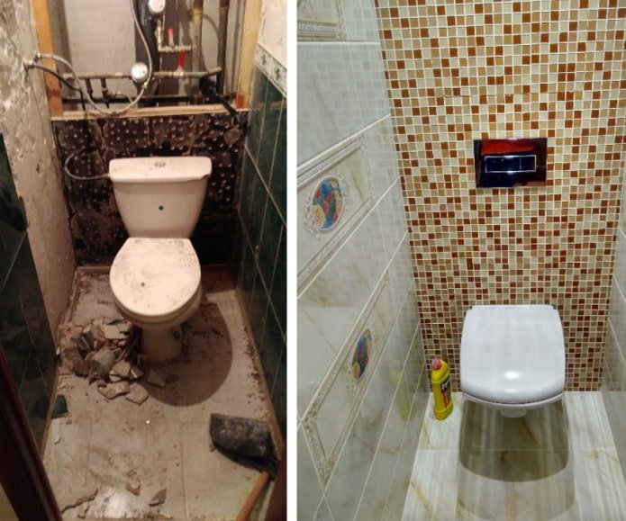 Badezimmerrenovierung in einer Chruschtschowka