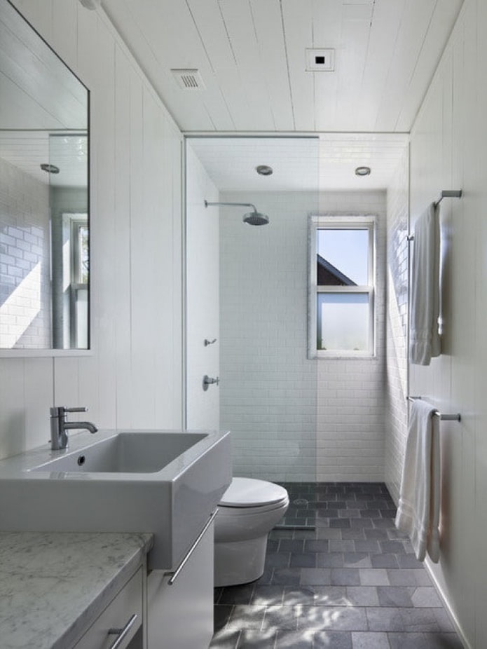lakonisches Badezimmerdesign