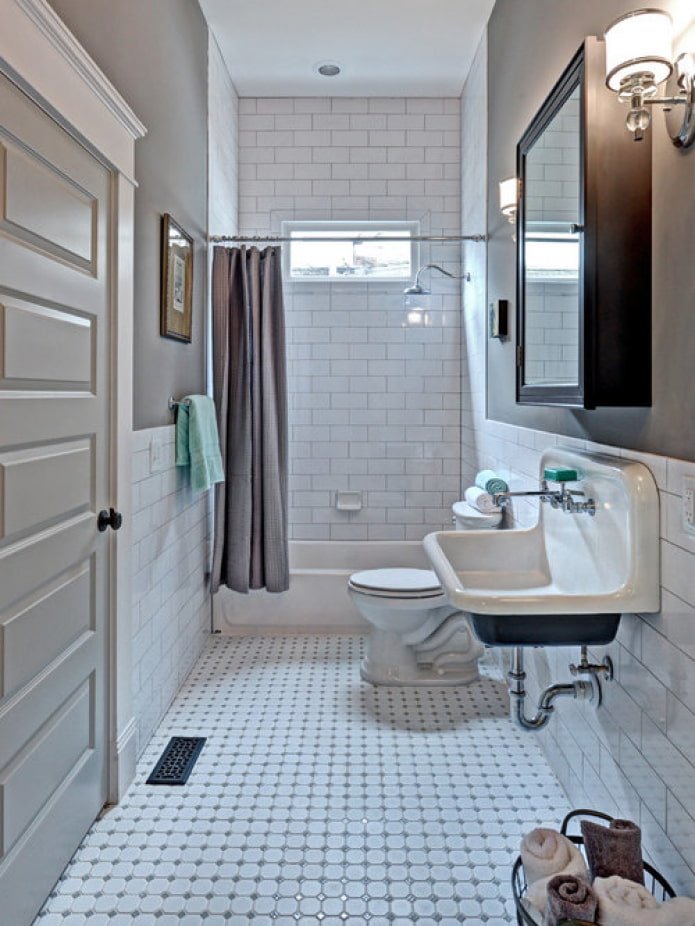 Badezimmer in Grautönen