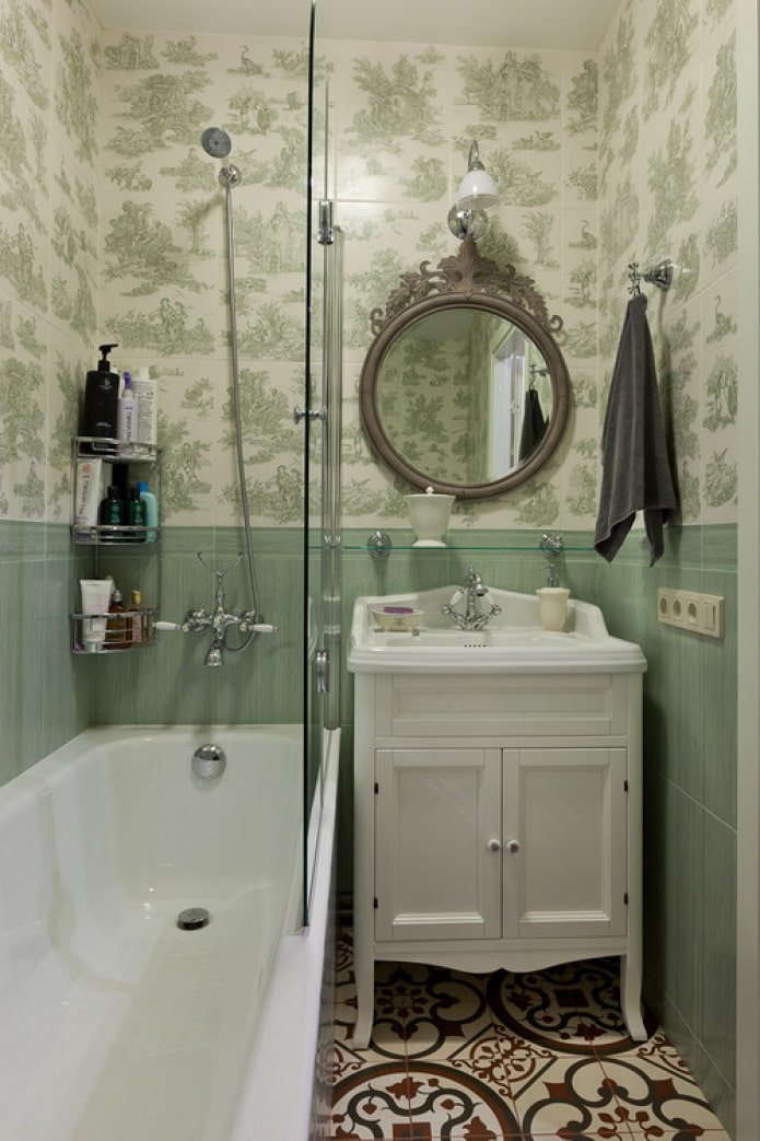 Badezimmer im Provence-Stil