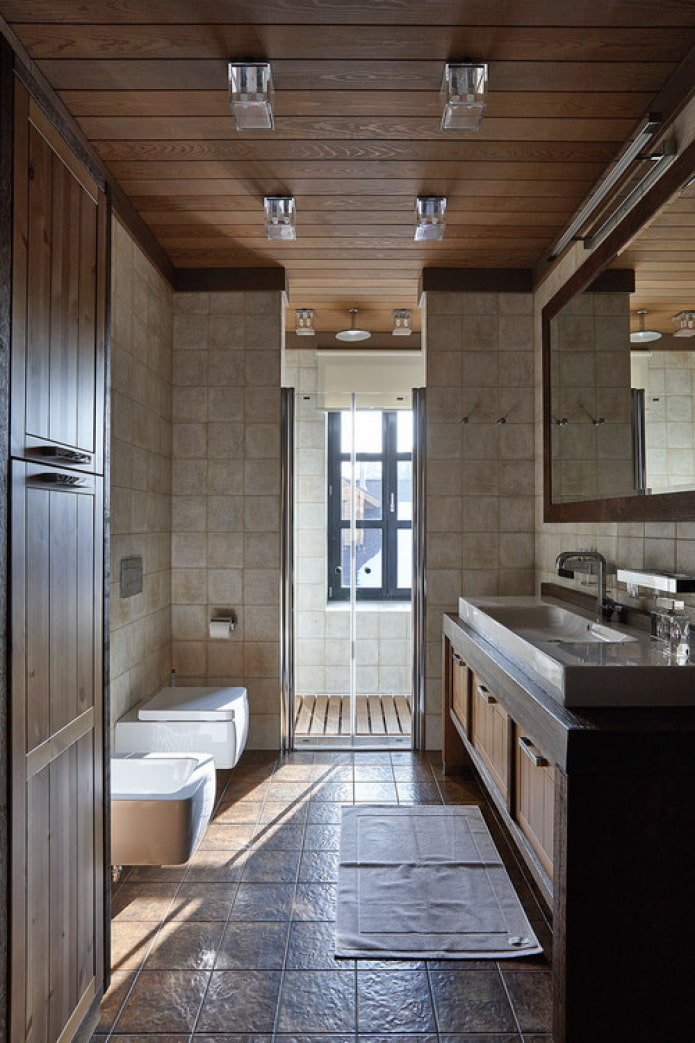 Dusche mit Fenster
