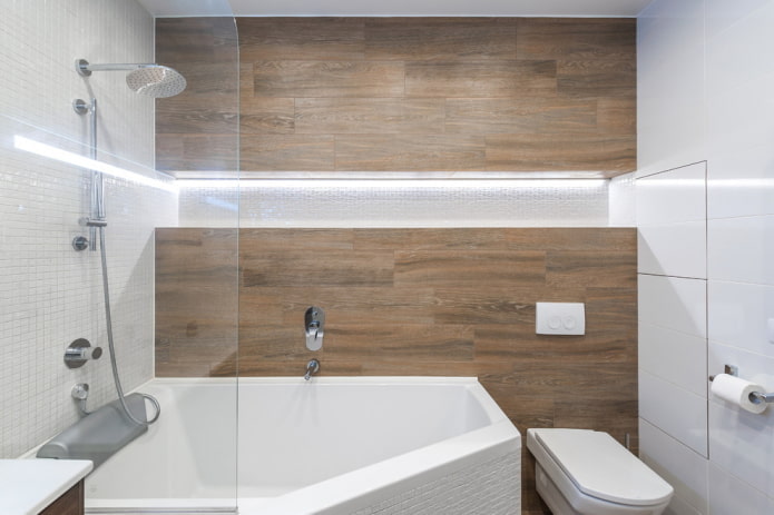 Kombiniertes Badezimmer-Innendesign