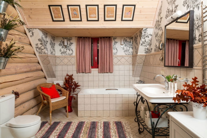 Kombiniertes Badezimmer-Innendesign