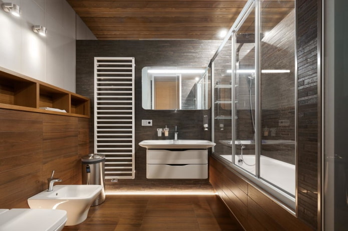 Kombiniertes Badezimmer-Innendesign