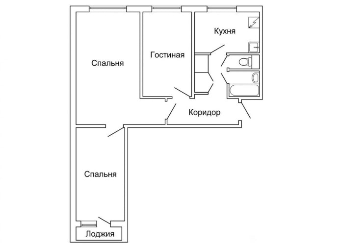 Layout vor der Renovierung