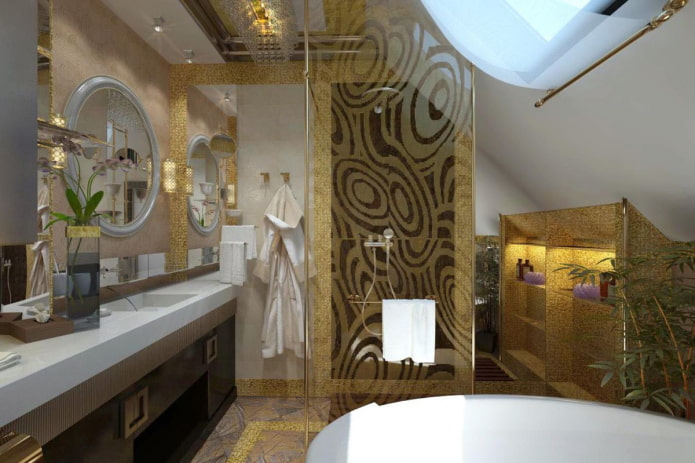 Badezimmer im Art-Deco-Stil