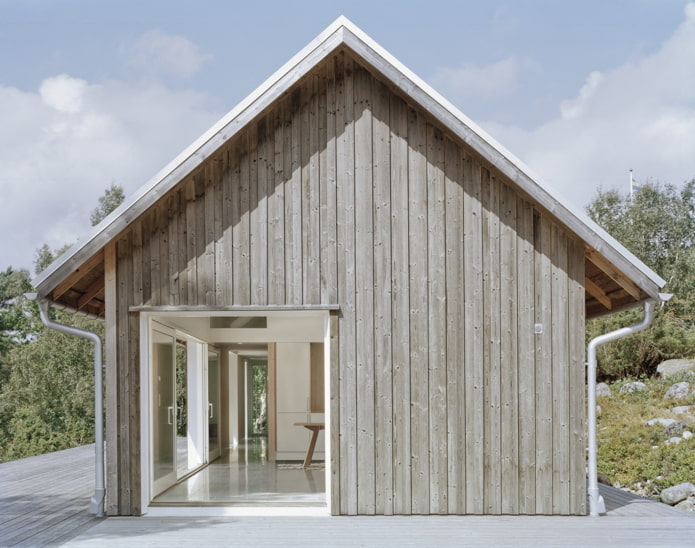 Kleines Haus im skandinavischen Stil
