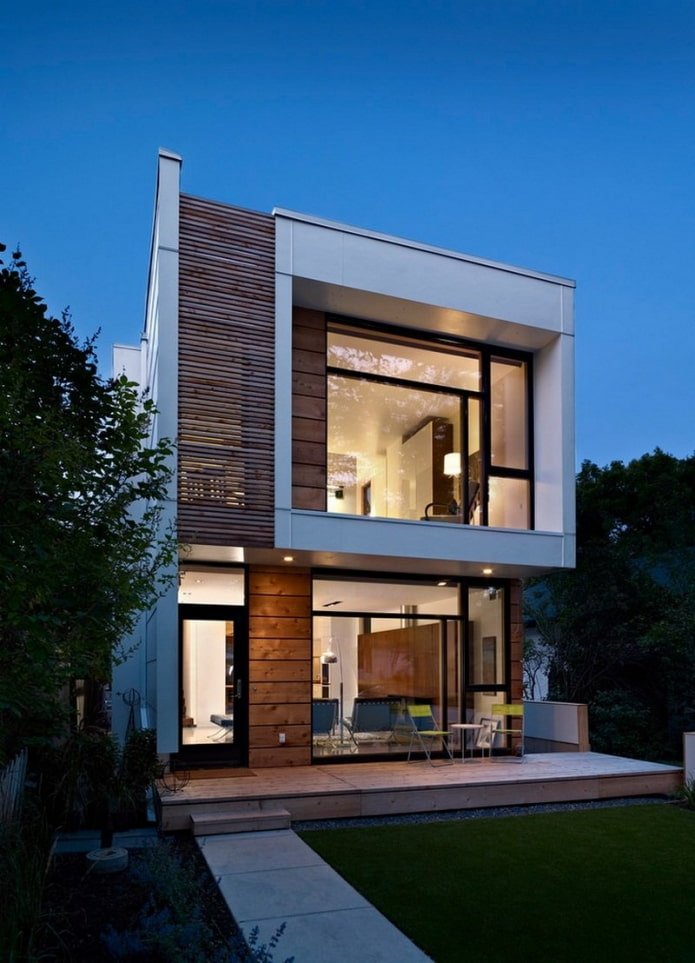 Kleines Haus im Hightech-Stil