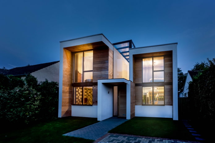 Kleines Haus im Hightech-Stil