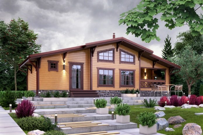 Haus mit angeschlossener Veranda