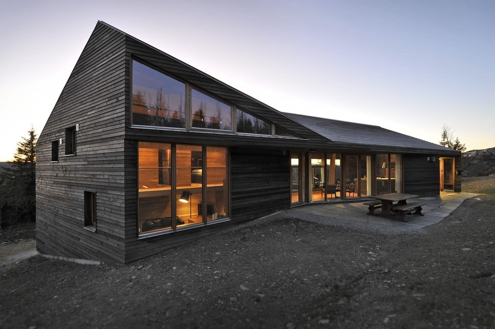 Landhaus mit Panoramafenstern