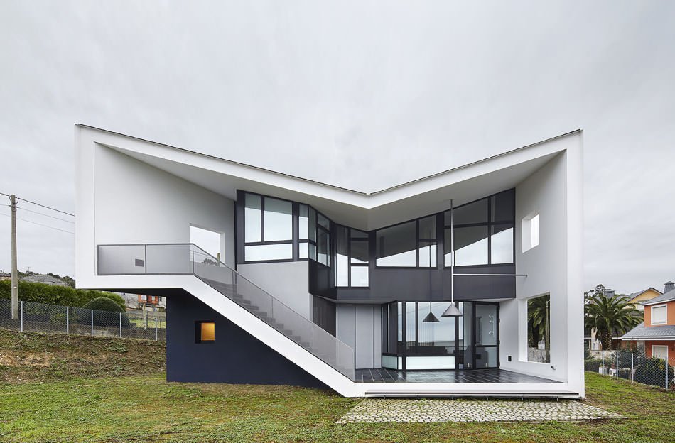 Landhaus mit Panoramafenstern