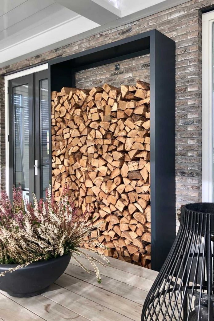 Holzschuppen im modernen Stil