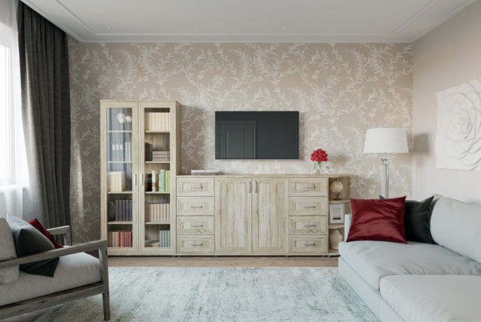 helle Möbel für das Wohnzimmer