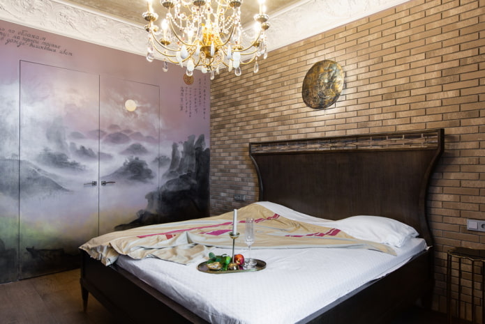 Türen mit Muster im Innenraum im Loft-Stil