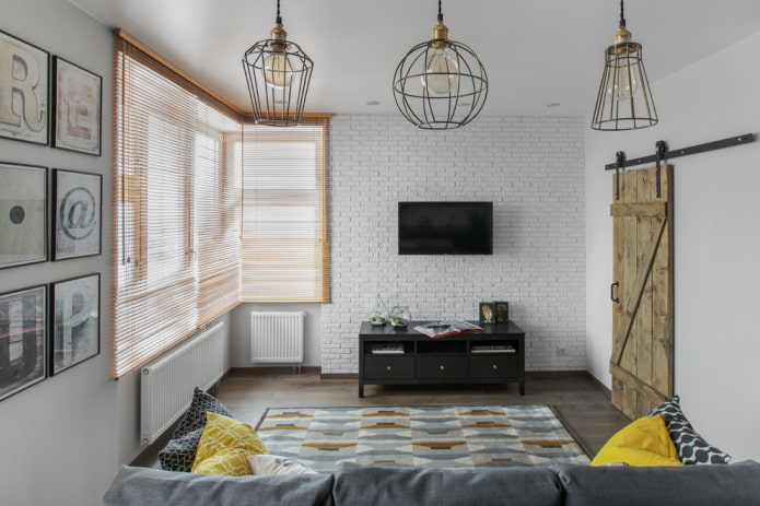 Flügeltür im Wohnzimmer