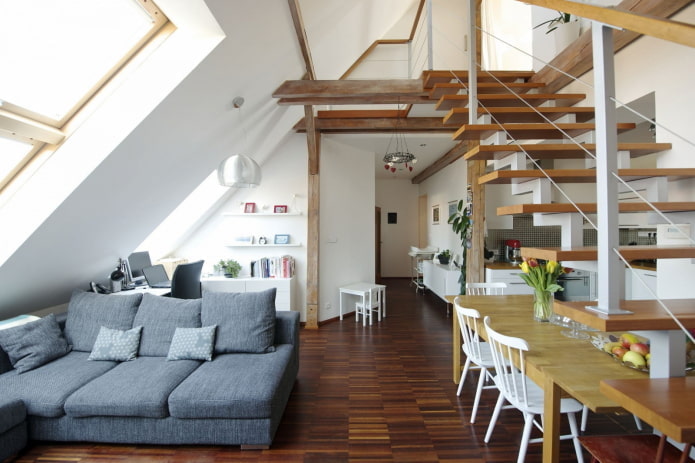 Innenarchitektur einer Maisonette-Wohnung