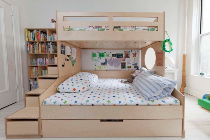 Doppelstockbett im Innenraum