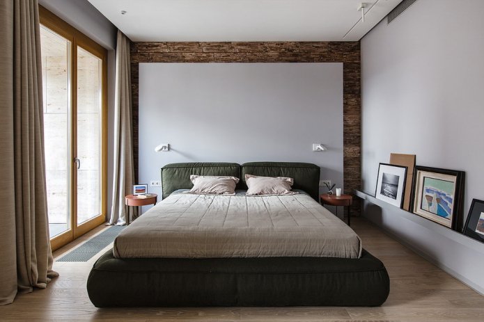 Doppelbett im modernen Stil