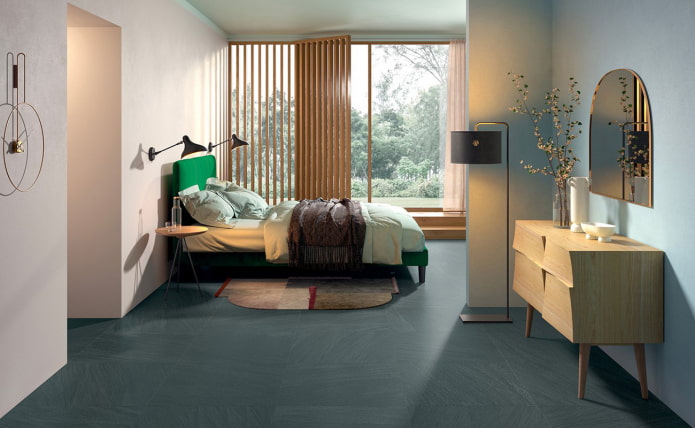 Schlafzimmer mit japanischen Motiven