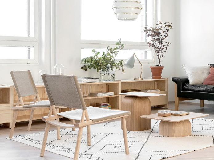 Japanischer Minimalismus im Wohnzimmer