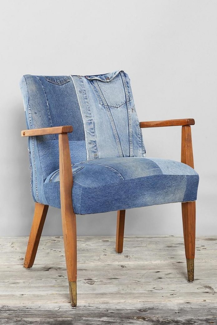 Jeans-Stuhl-Polsterung