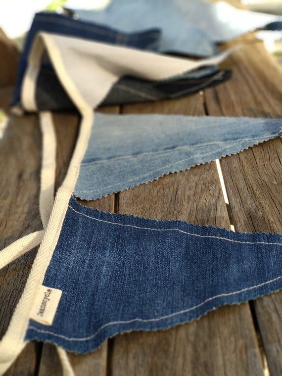 Girlande aus Jeans
