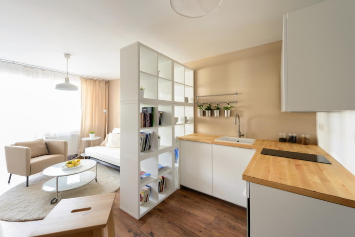 Aufteilung Küche-Wohnzimmer
