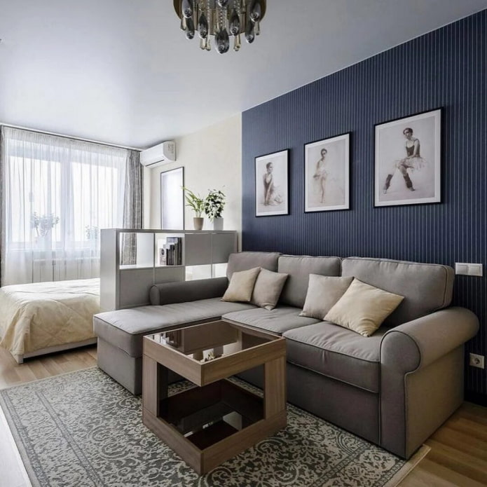Schlafzimmer im Wohnzimmer