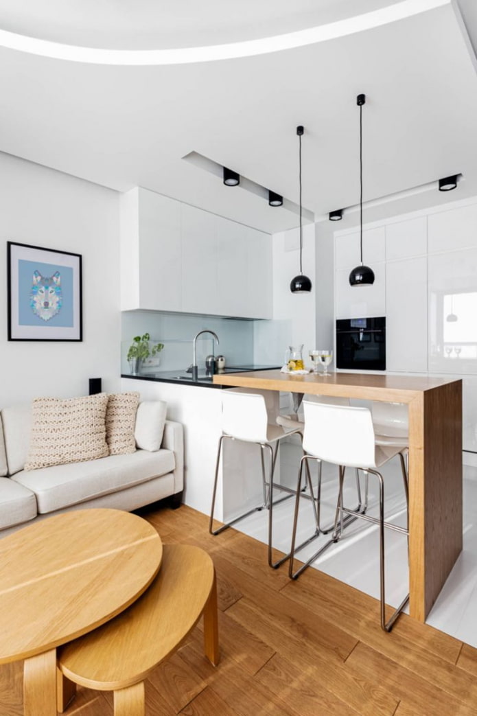 Bartheke in einem modernen Interieur