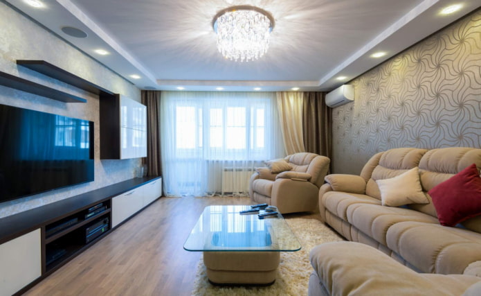 Wohnzimmer für Euro-Renovierung