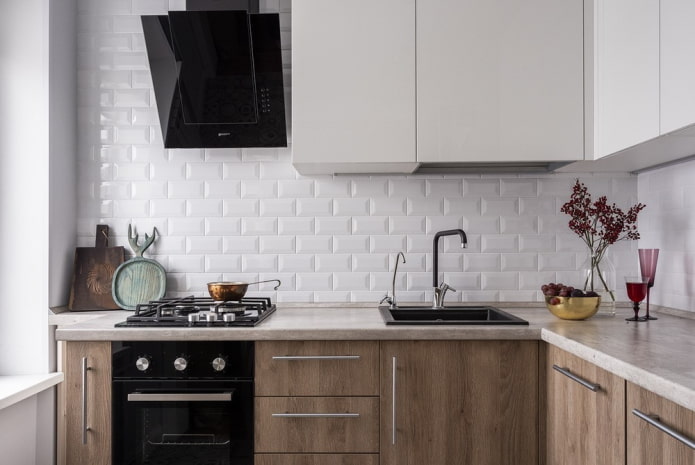 Schürzendesign im Kücheninterieur