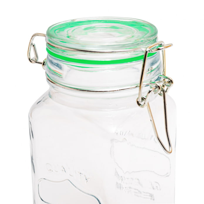 Glas mit Deckel