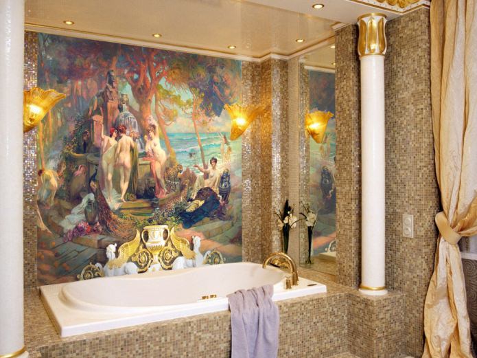Fresko im Badezimmer